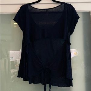 Free People Open Tie Back T-shirt